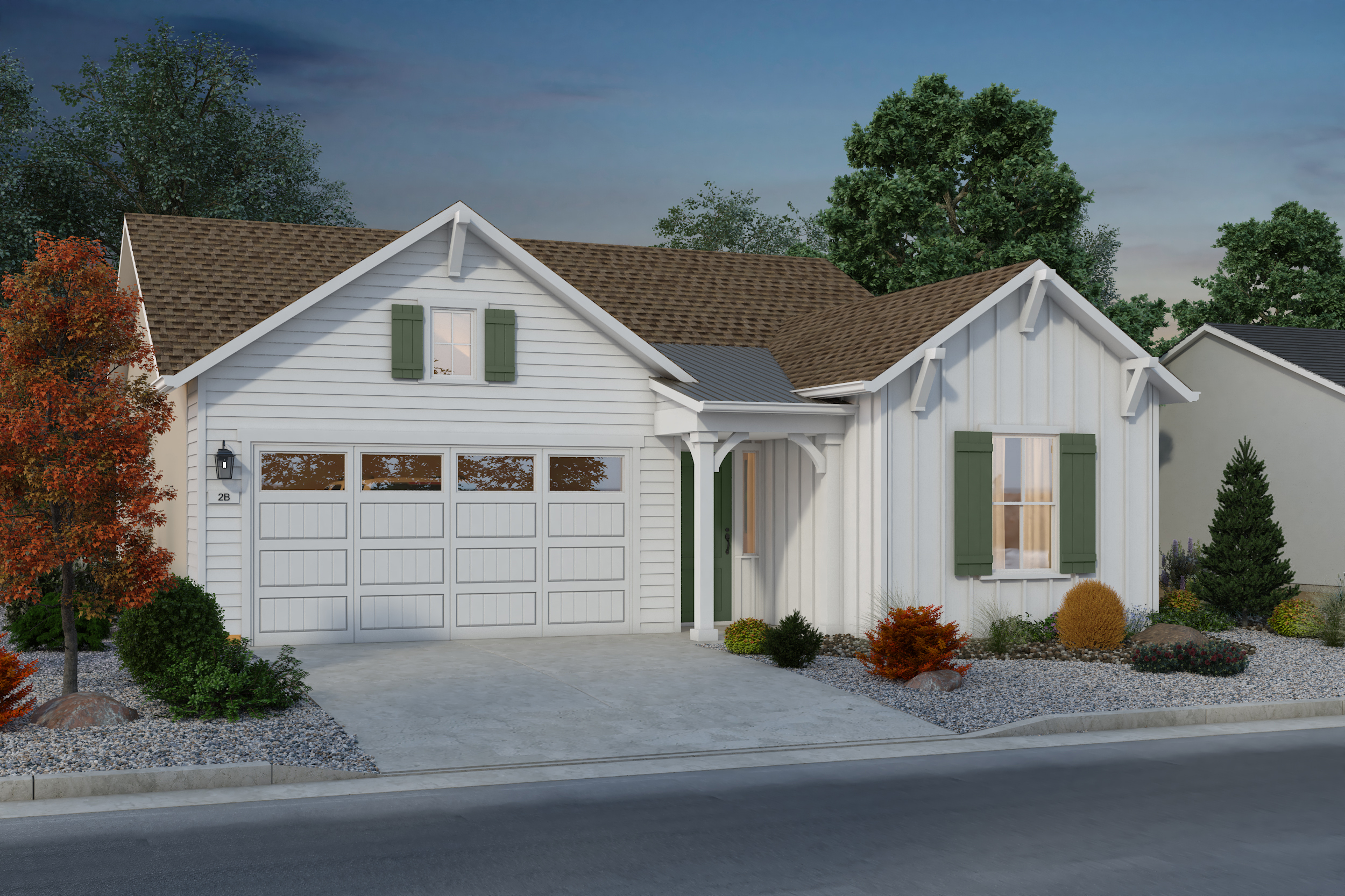 Silverado Single Family Homes_Plan 2B_Color Render_Scheme 3_V06