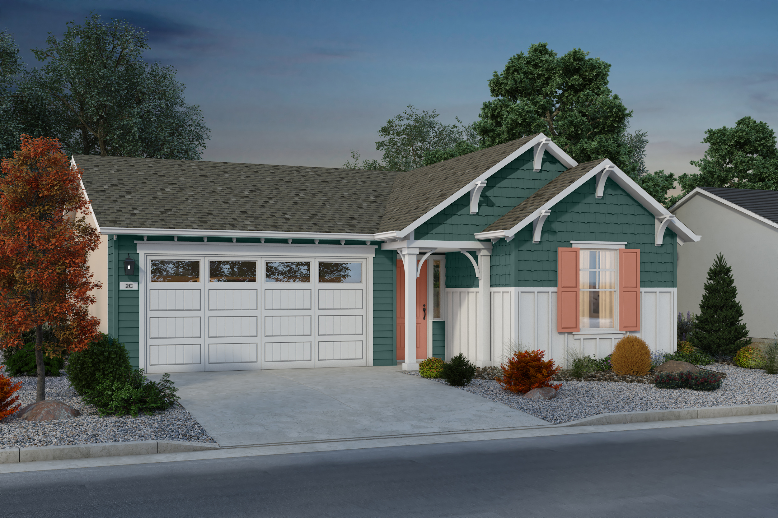 Silverado Single Family Homes_Plan 2C_Color Render_Scheme 10_V05