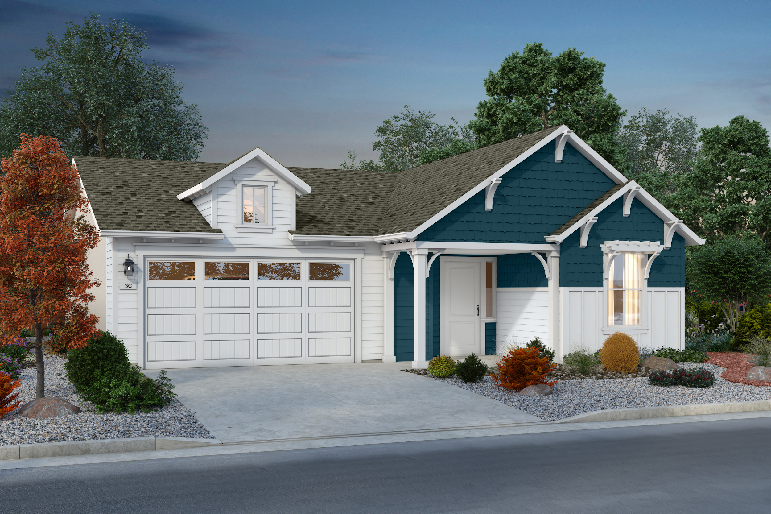 Silverado Single Family Homes_Plan 3C_Color Render_Scheme 9_V06