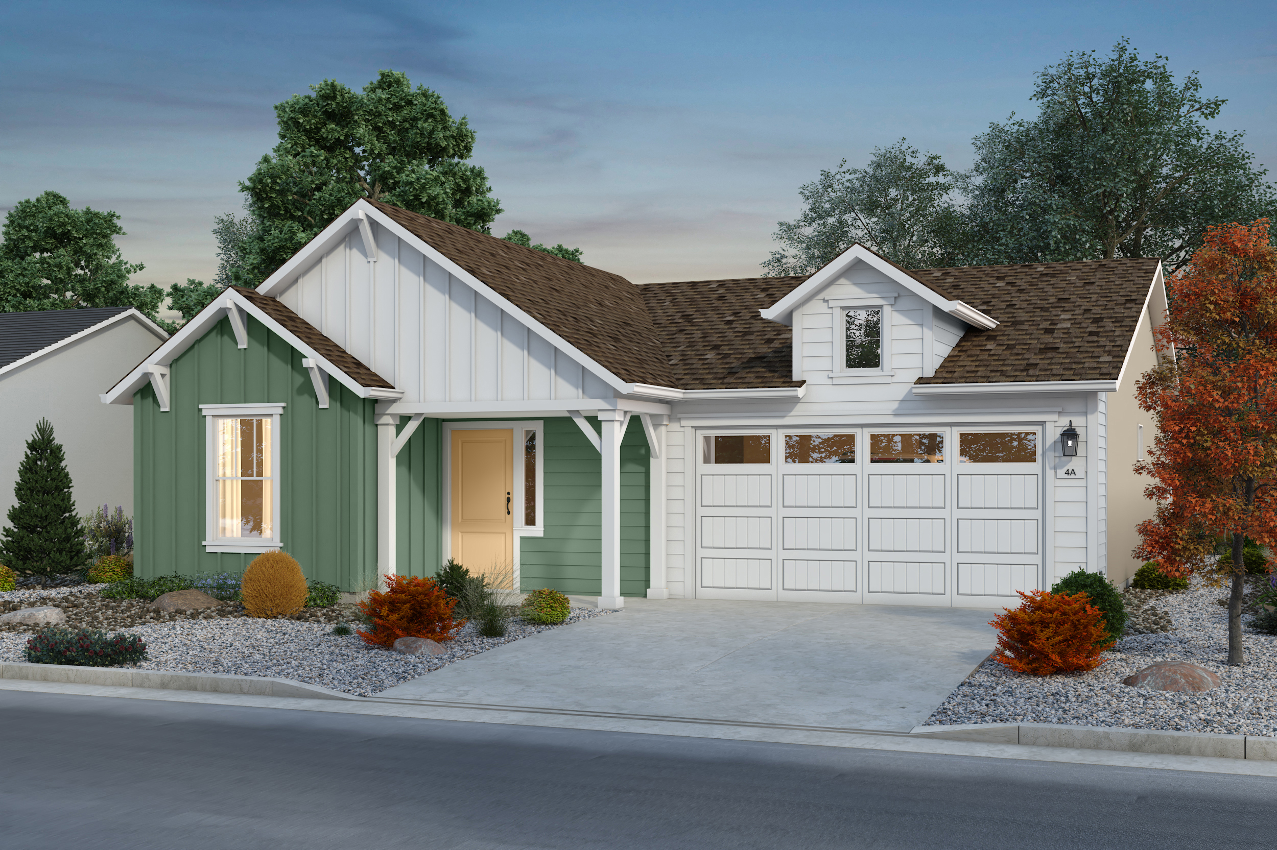 Silverado Single Family Homes_Plan 4A_Color Render_Scheme 6_V06