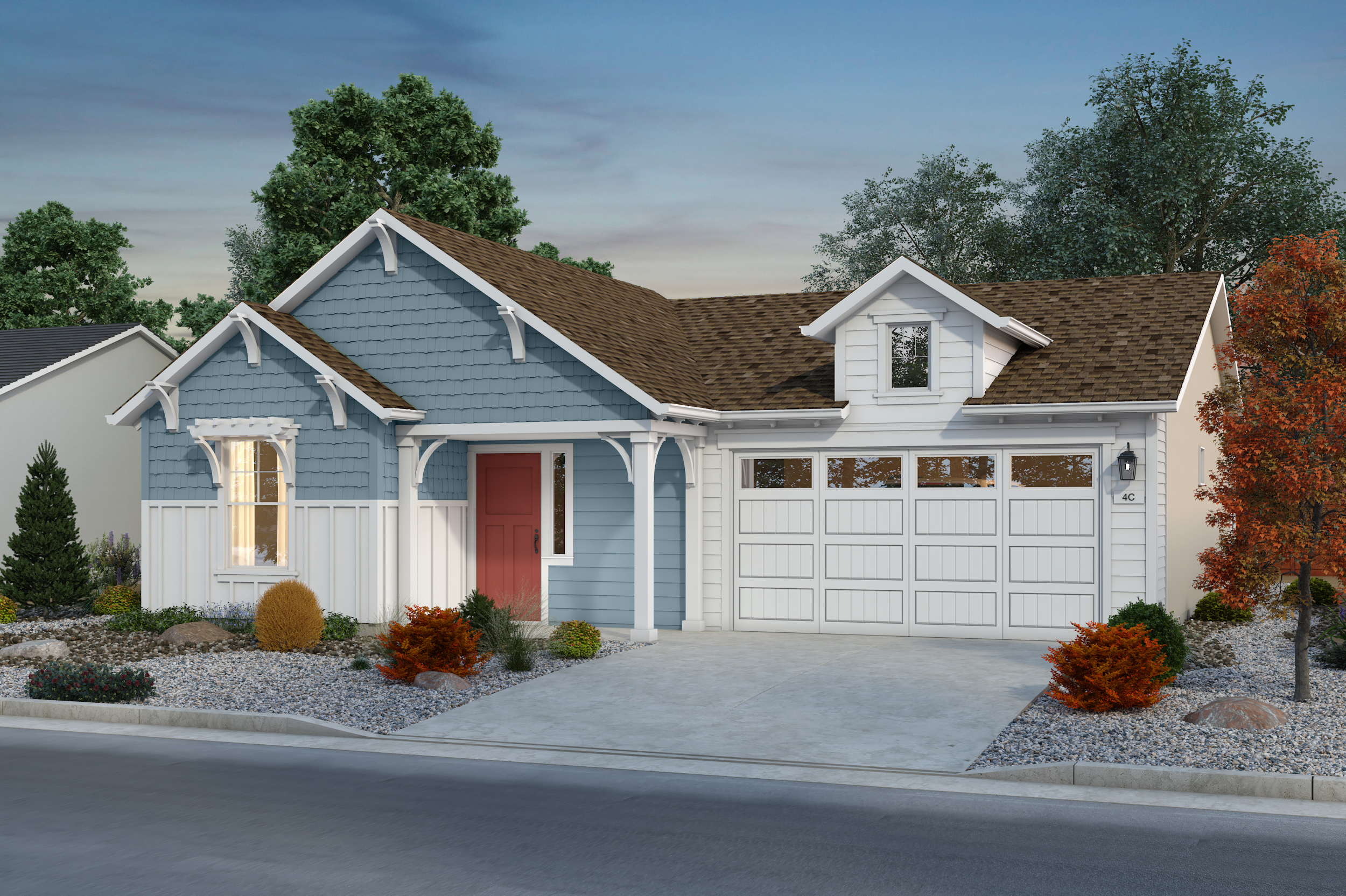 Silverado Single Family Homes_Plan 4C_Color Render_Scheme 6_V04